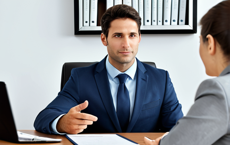 Empathetic Lawyer Meeting**

A professional lawyer, fully clothed in a modest business suit, sits across from a client in a bright, modern office. The lawyer is listening attentively, displaying empathy and understanding.  The client is dressed appropriately.  Background shows legal books and diplomas.  Perfect anatomy, correct proportions, natural pose. Safe for work, appropriate content, professional, family-friendly, well-formed hands, proper finger count, natural body proportions.

**
