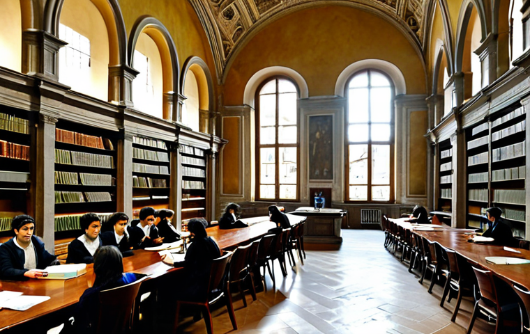 법률자문가 커리어 패스 - **Prompt 1: The Academic Foundation - Italian Law School**
    A vibrant and intellectual scene insi...