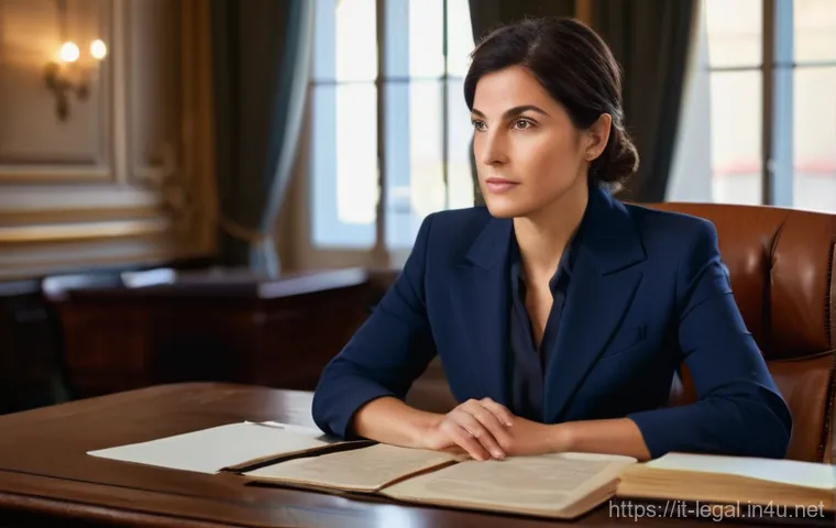 법률자문가의 실무 경험 - **Prompt 1: The Human Touch in Italian Law**
    A serene and empathetic female legal consultant, in...