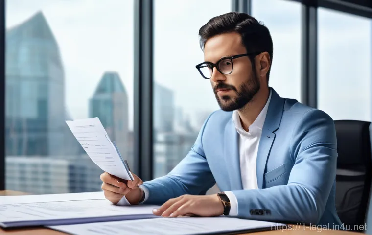 법률자문가의 법률서식 작성법 - **Prompt 1: "The Architect of Clarity"**
    A highly detailed, realistic illustration of a focused ...