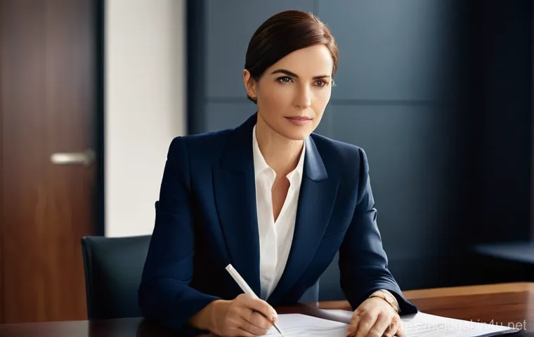 법률 자문가 실무 능력 평가 - **Prompt 1: The Art of Negotiation**
    "A confident and articulate female lawyer, in her late 30s,...