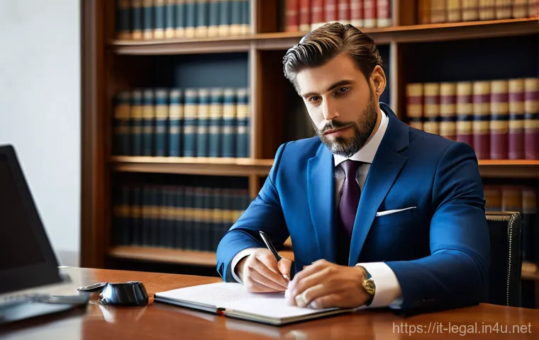 법률자문가의 연차별 커리어 개발 - **A New Legal Journey: Mentorship and Early Steps**
    A vibrant, young Italian law graduate, dress...