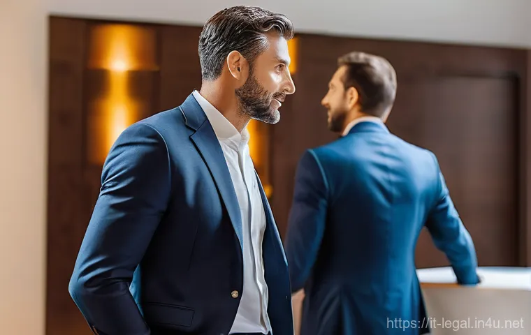 법률자문가의 연차별 커리어 개발 - **AI as an Ally: The Tech-Savvy Italian Lawyer**
    A sophisticated Italian legal professional, aro...