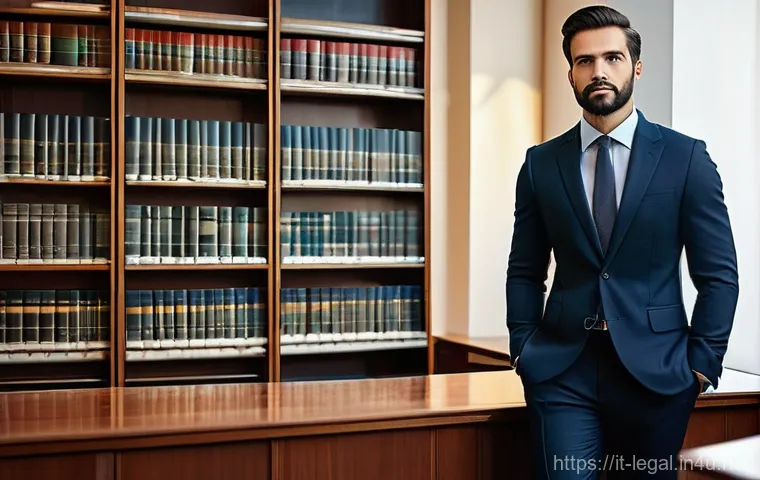 법률 이직 준비 과정 - **Prompt: The Reflective Professional at a Crossroads**
    "A sophisticated, well-dressed professio...