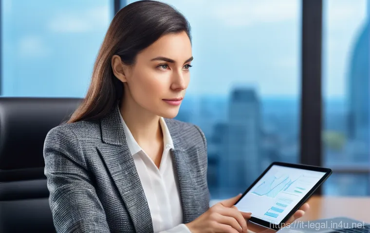 법률자문가의 경력 체크리스트 - **Prompt:** A highly intelligent and focused female legal consultant, aged late 30s to early 40s, si...