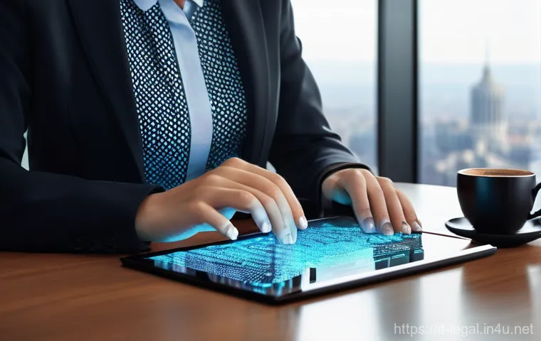 법률 자문가의 이직 전략 - **Prompt 1: The Specialized Digital Lawyer**
    "A confident, stylish Italian female lawyer in her ...