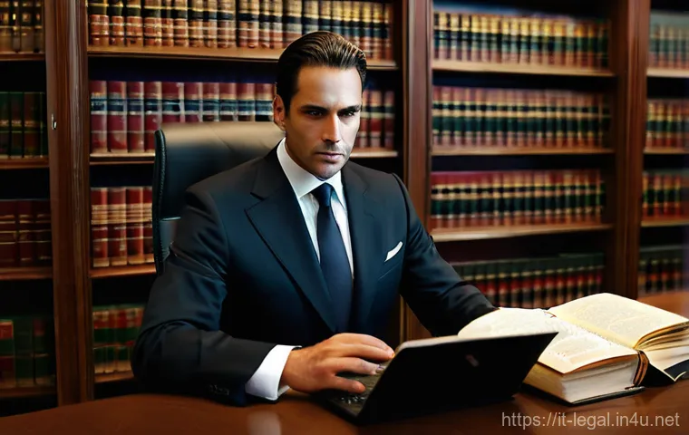 법률 자문가의 이직 전략 - **Prompt 1: The Specialized Digital Lawyer**
    "A confident, stylish Italian female lawyer in her ...