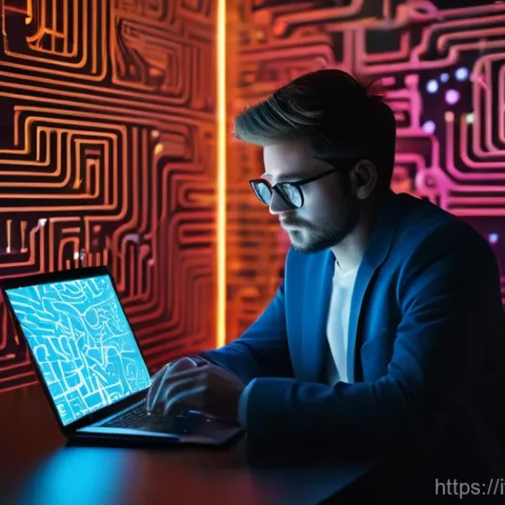 법률 자문가의 법적 상담 사례 공유 - **The Digital Contract Maze**
    A young adult (male or female, dressed in contemporary smart-casua...