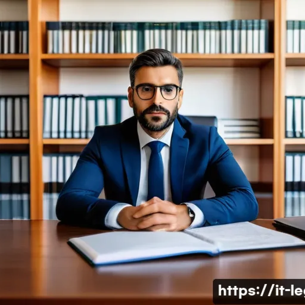 법률 자문가의 경쟁력 강화 방법 - A professional Italian legal consultant in a modern office setting, attentively listening to a clien...