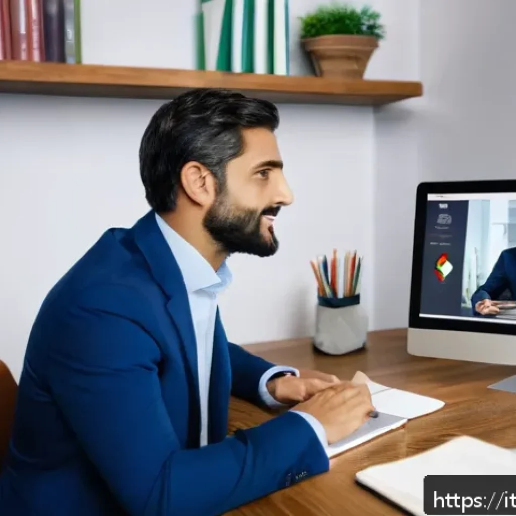 법률 자문가의 경험 공유 방법 - A professional legal consultant giving an engaging online webinar to a diverse Italian audience, usi...