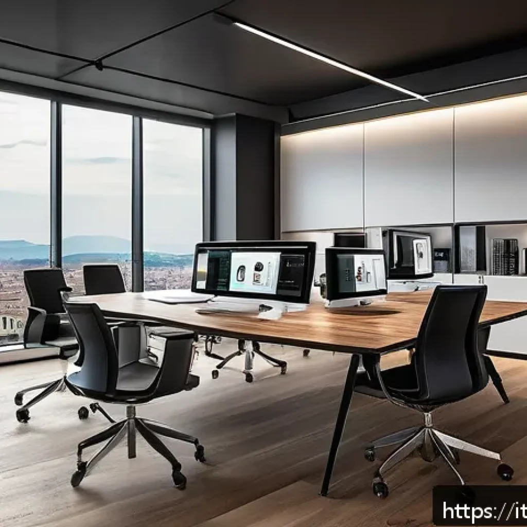 법률 자문가의 전문성 강화 방법 - A modern Italian legal office interior featuring a mid-sized law firm team using advanced case manag...